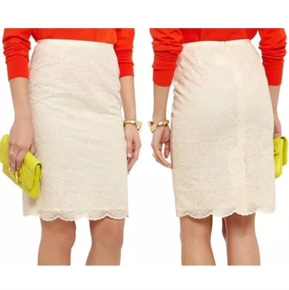 Tory Burch Dresses & Skirts - Tory Burch lace Debra pencil skirt women's size 10 new without tags